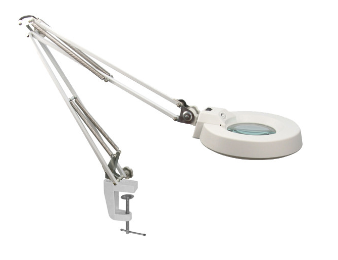 CLAMP ON MAGNIFYING LAMP WITH GREEN LENS